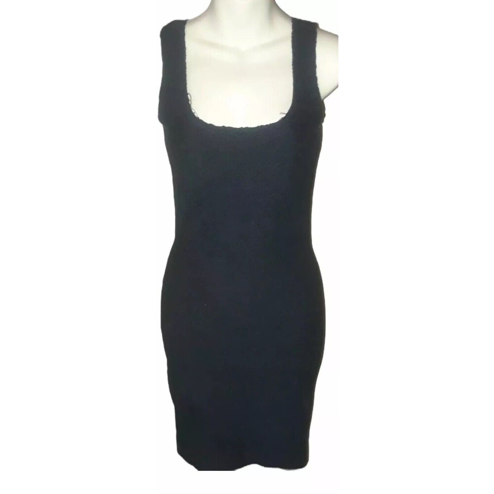 Kimberly Ovitz black stretch bodycon mini-dress size 4